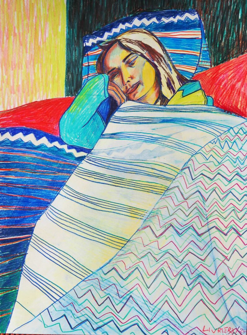 Naïs Nap, 29.7x42 colored pencil on paper