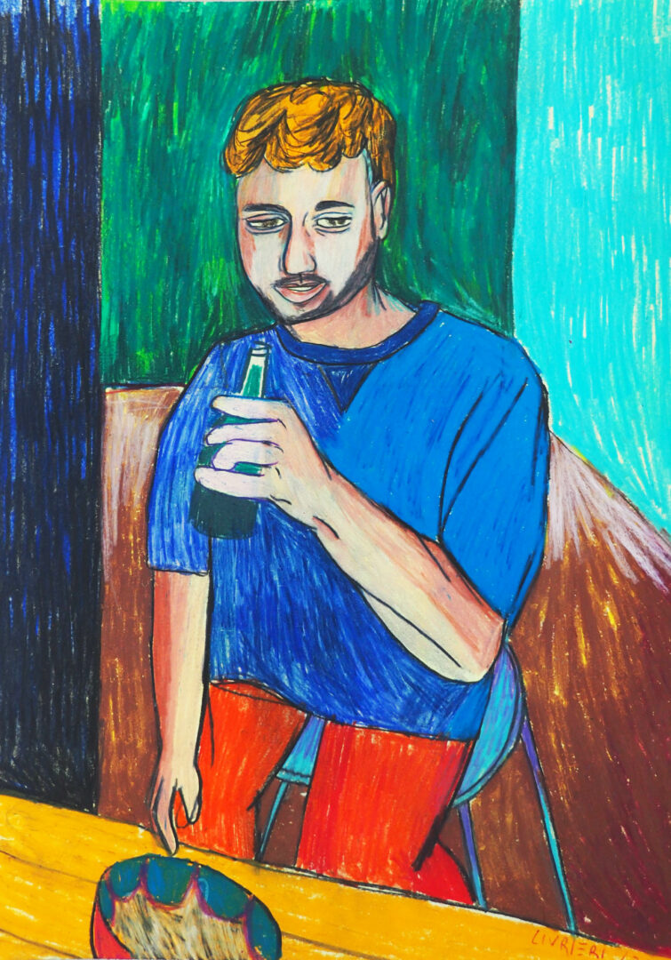 Noé, 29.7x42 colored pencil on paper
